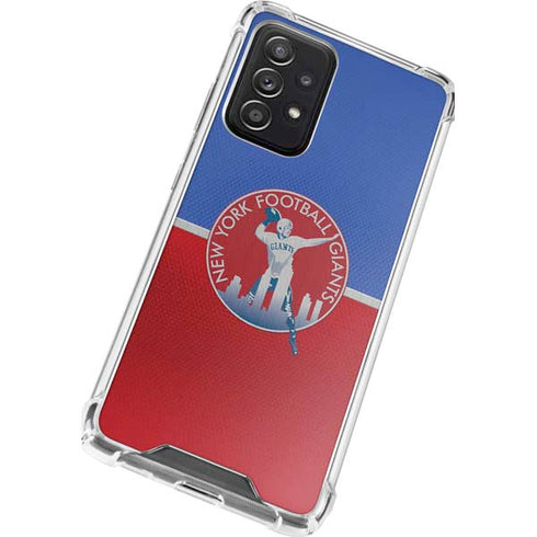 NFL New York Giants Vintage Galaxy A52 5G Clear Case